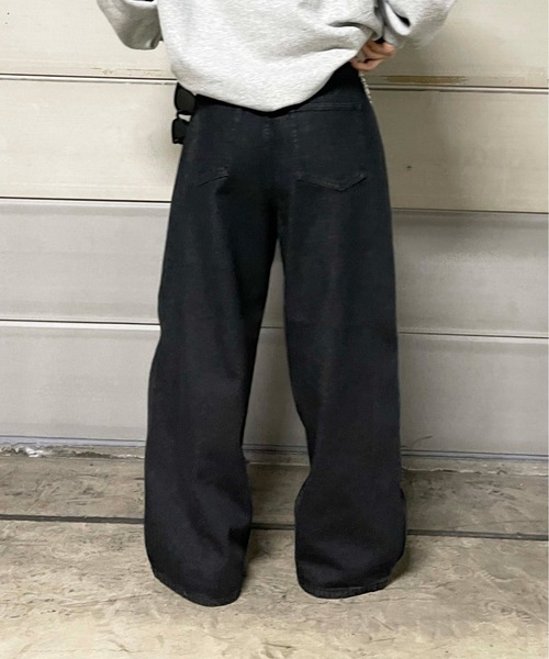 sedacle(セダクル)の「ザイドファスナードッキングデニム(デニムパンツ・メンズ・ブルー/ブラック・LARGE/MEDIUM/SMALL)」の6枚目の写真