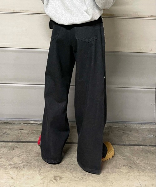 sedacle(セダクル)の「ザイドファスナードッキングデニム(デニムパンツ・メンズ・ブルー/ブラック・LARGE/MEDIUM/SMALL)」の9枚目の写真