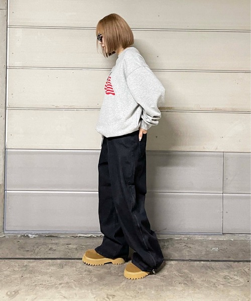 sedacle(セダクル)の「ザイドファスナードッキングデニム(デニムパンツ・メンズ・ブルー/ブラック・LARGE/MEDIUM/SMALL)」の11枚目の写真