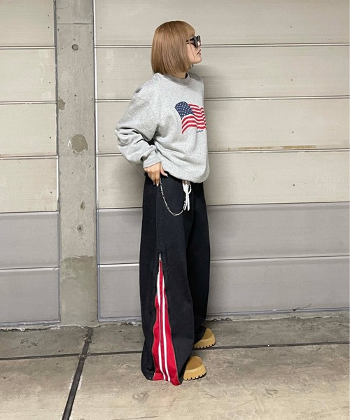 sedacle(セダクル)の「ザイドファスナードッキングデニム(デニムパンツ・メンズ・ブルー/ブラック・LARGE/MEDIUM/SMALL)」の15枚目の写真