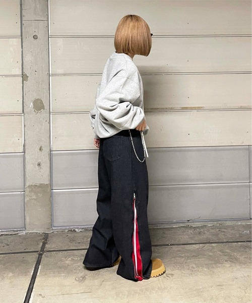 sedacle(セダクル)の「ザイドファスナードッキングデニム(デニムパンツ・メンズ・ブルー/ブラック・LARGE/MEDIUM/SMALL)」の16枚目の写真