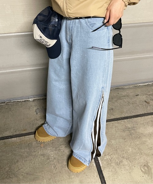 sedacle(セダクル)の「ザイドファスナードッキングデニム(デニムパンツ・メンズ・ブルー/ブラック・LARGE/MEDIUM/SMALL)」の22枚目の写真