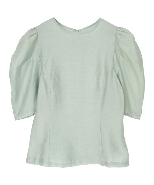 UR'S(ユアーズ)の「パワーショルダーウエストシェイプトップス(Tシャツ/カットソー・レディース・ライトグリーン/ブラック/ホワイト・S/L/M)」の19枚目の写真