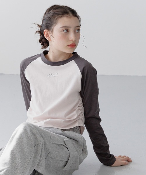 GLOBAL WORK(グローバルワーク)の「ヘビロッTEEチビ長袖/311633(Tシャツ/カットソー・キッズ・ホワイト系8/ホワイト系5/ピンク・140cm/130cm/150cm/160cm)」の16枚目の写真