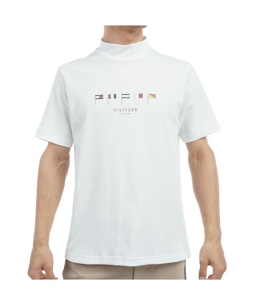 TOMMY HILFIGER GOLF（トミー ヒルフィガー ゴルフ）の「ﾏﾙﾁﾌﾗｯｸﾞ 半袖ﾓｯｸﾈｯｸｼｬﾂ（その他トップス・メンズ・ホワイト/ブルー/ネイビー/サンドベージュ・3L/LL/M/L）」の2枚目の写真