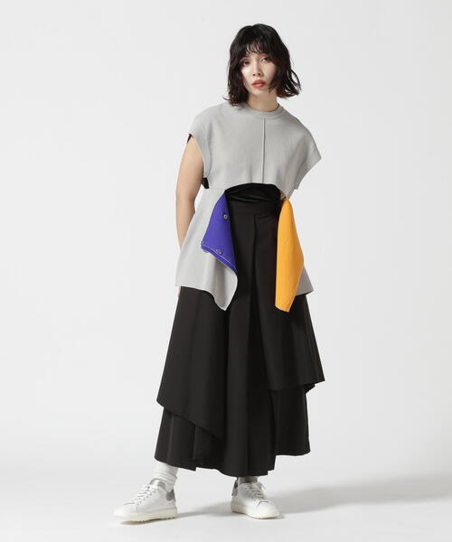 【SALE】 セール】UN3D./アンスリード/MULTICOLOR 2WAY VEST/マルチ CAPE ジャケット・アウター