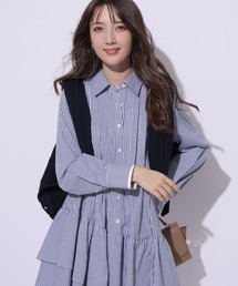 新品未使用 Apuweiser-riche アシメティアードシャツワンピース Apuweiser-riche（アプワイザーリッシェ）の「アシメティアード