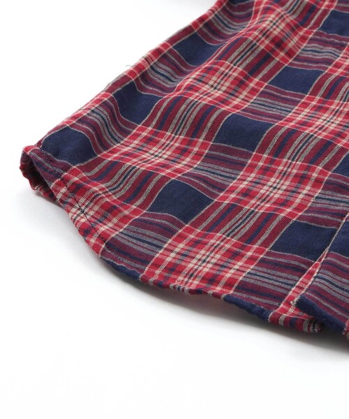 WASK（ワスク）の「チェック柄リバーシブルガーゼシャツ(100~160cm)（シャツ/ブラウス・キッズ・ネイビー・140cm/150cm/160cm/120cm/130cm）」の17枚目の写真