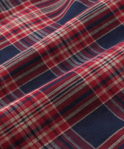 WASK（ワスク）の「チェック柄リバーシブルガーゼシャツ(100~160cm)（シャツ/ブラウス・キッズ・ネイビー・140cm/150cm/160cm/120cm/130cm）」の18枚目の写真