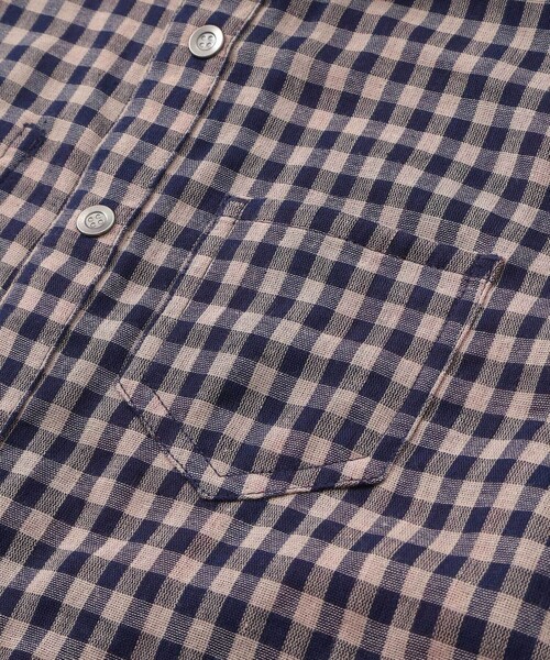 WASK（ワスク）の「チェック柄リバーシブルガーゼシャツ(100~160cm)（シャツ/ブラウス・キッズ・ネイビー・140cm/150cm/160cm/120cm/130cm）」の20枚目の写真