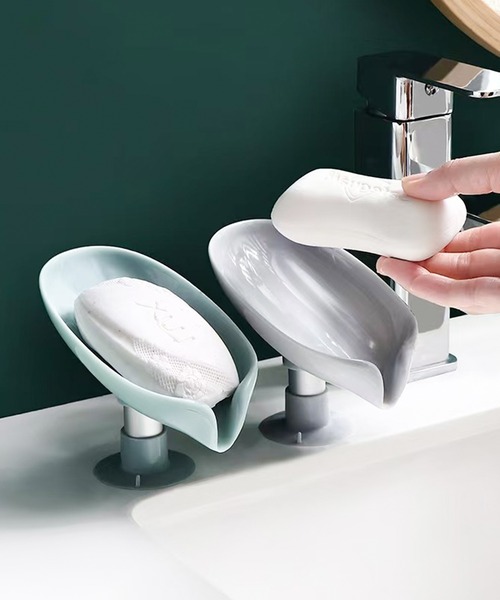 CALIFORNIA OUTFITTERS（カリフォルニア アウトフィッターズ）の「3-1A24  シンプル石鹸置き 吸盤式（バス/トイレグッズ・レディース・グレー/ライトグリーン・ONESIZE）」の3枚目の写真