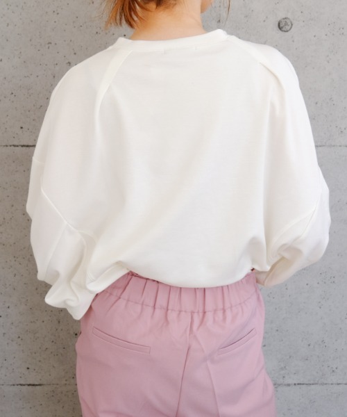 aquagarage（アクアガレージ）の「バルーン袖カットソー（Tシャツ/カットソー・レディース・ブラック/グレー/ネイビー/ホワイト/ライトグリーン・FREE）」の15枚目の写真