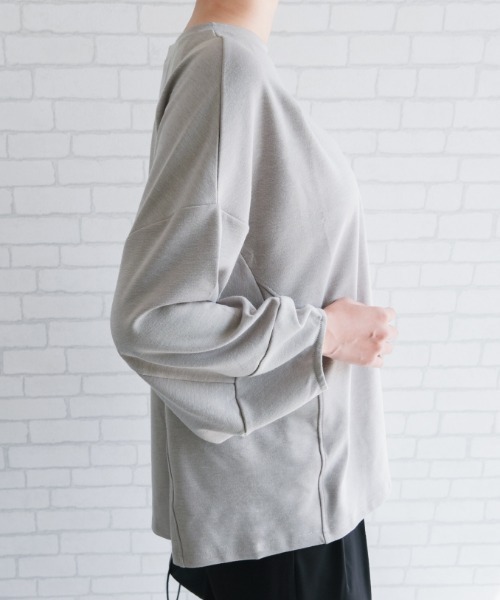 aquagarage（アクアガレージ）の「バルーン袖カットソー（Tシャツ/カットソー・レディース・ブラック/グレー/ネイビー/ホワイト/ライトグリーン・FREE）」の18枚目の写真