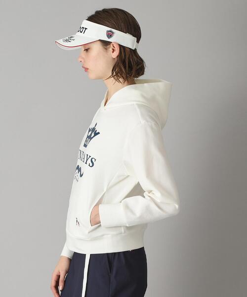 adabat（アダバット）の「【新レーベル ADABAT NAVY】ライトダンボールフーディー（パーカー・レディース・グレー/ホワイト系/ネイビー・42/40/38）」の5枚目の写真