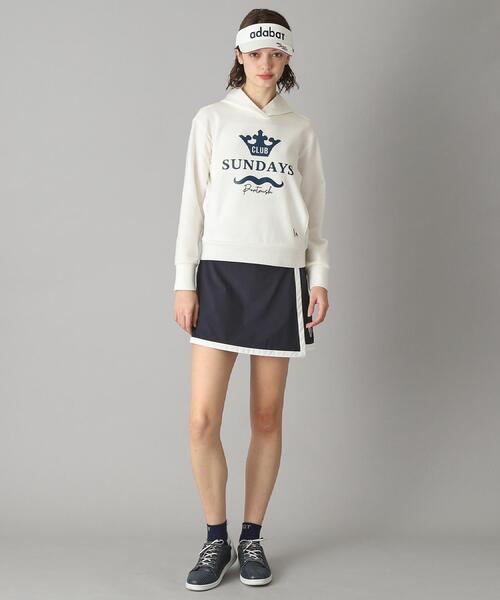 adabat（アダバット）の「【新レーベル ADABAT NAVY】ライトダンボールフーディー（パーカー・レディース・グレー/ホワイト系/ネイビー・42/40/38）」の7枚目の写真