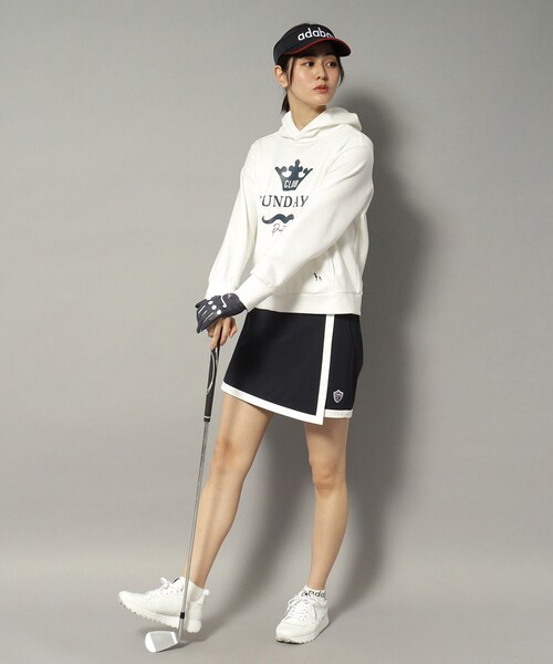 adabat（アダバット）の「【新レーベル ADABAT NAVY】ライトダンボールフーディー（パーカー・レディース・グレー/ホワイト系/ネイビー・42/40/38）」の11枚目の写真