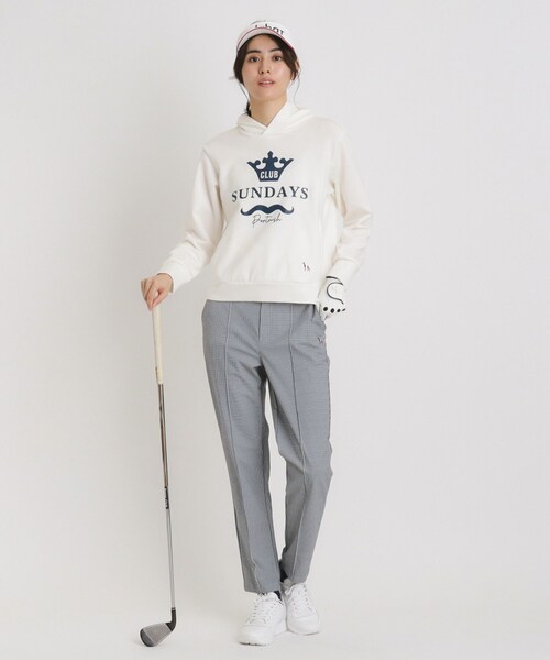 adabat（アダバット）の「【新レーベル ADABAT NAVY】ライトダンボールフーディー（パーカー・レディース・グレー/ホワイト系/ネイビー・42/40/38）」の16枚目の写真