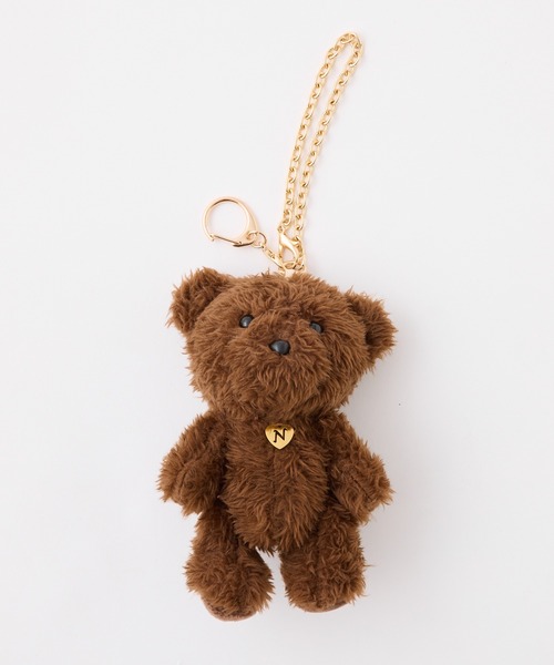 one after another NICE CLAUP（ワンアフターアナザーナイスクラップ）の「うさ耳クマぬいぐるみチャーム（チャーム・レディース・アイボリー/ブラウン・FREE）」の14枚目の写真