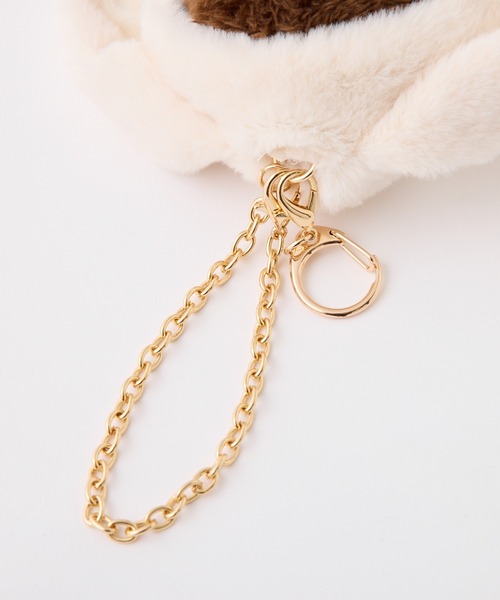 one after another NICE CLAUP（ワンアフターアナザーナイスクラップ）の「うさ耳クマぬいぐるみチャーム（チャーム・レディース・アイボリー/ブラウン・FREE）」の18枚目の写真