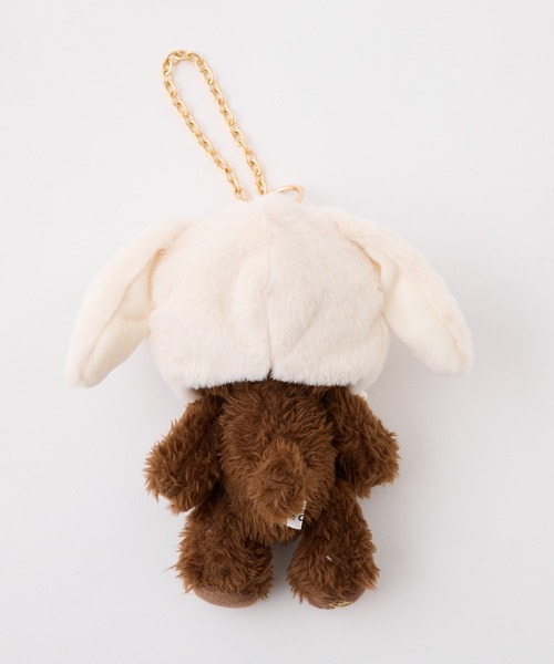 one after another NICE CLAUP（ワンアフターアナザーナイスクラップ）の「うさ耳クマぬいぐるみチャーム（チャーム・レディース・アイボリー/ブラウン・FREE）」の13枚目の写真
