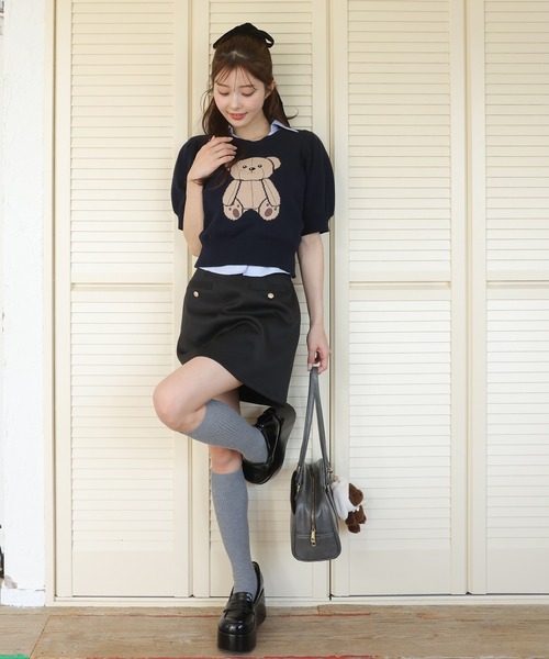 one after another NICE CLAUP（ワンアフターアナザーナイスクラップ）の「うさ耳クマぬいぐるみチャーム（チャーム・レディース・アイボリー/ブラウン・FREE）」の22枚目の写真