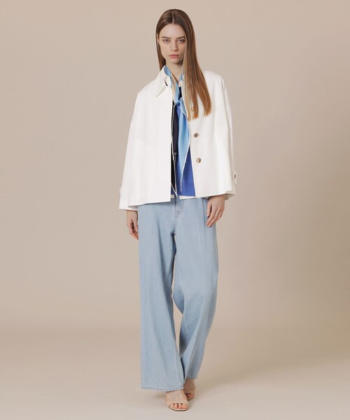 マッキントッシュロンドン ロズリー ウェザーコットンステンカラーショートコート MACKINTOSH LONDON｜【ROSLEY/ロズリー】ウェザーコットンステンカラー