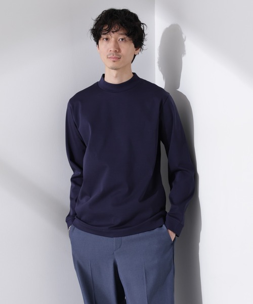 NANO universe(ナノユニバース)の「アンチスメルモックネックTシャツ 長袖(Tシャツ/カットソー・メンズ・ホワイト/ベージュ/ネイビー/ブラック・S/M/L/XL)」の20枚目の写真