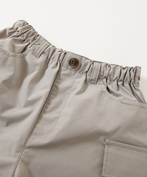 devirock(デビロック)の「【セットアップ可能】シワになりにくい カーゴハーフパンツ(カーゴパンツ・キッズ・ベージュ系/スミクロ/ダークオリーブ・160cm/150cm/140cm/130cm/120cm/110cm/100cm)」の9枚目の写真