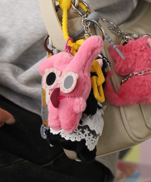 うさぎデザイン チャーム ぬいぐるみ（キーホルダー