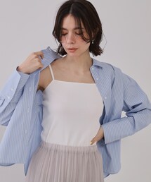 コットンリブキャミソール【洗濯機洗い可】