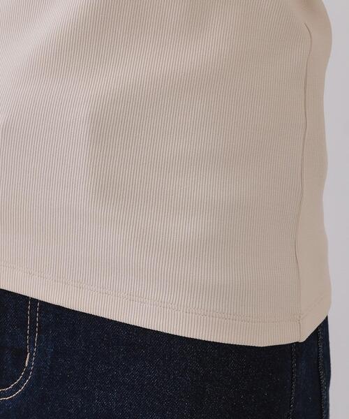 OPAQUE.CLIP(オペークドットクリップ)の「コットンリブキャミソール【洗濯機洗い可】(タンクトップ・レディース・ライトベージュ/オフホワイト/ブラック・36/40/38)」の20枚目の写真