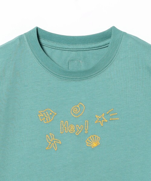 こども ビームス（コドモビームス）の「SEA 刺繍 Tシャツ 2025SS（90～140cm）（Tシャツ/カットソー・キッズ・ホワイト系その他5/ロイヤルブルー・90/110/120/130/140/100）」の15枚目の写真