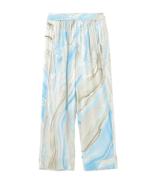 ROSE BUD(ローズバッド)の「MARBLE PRINT EASY PANTS(その他パンツ・レディース・ブルー/グリーン・ONE SIZE)」の5枚目の写真