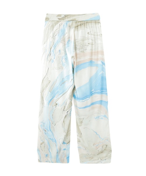 ROSE BUD(ローズバッド)の「MARBLE PRINT EASY PANTS(その他パンツ・レディース・ブルー/グリーン・ONE SIZE)」の6枚目の写真