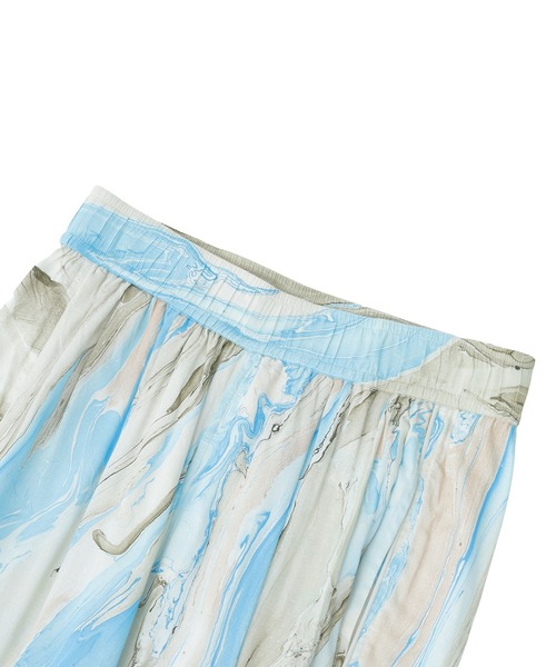 ROSE BUD(ローズバッド)の「MARBLE PRINT EASY PANTS(その他パンツ・レディース・ブルー/グリーン・ONE SIZE)」の8枚目の写真