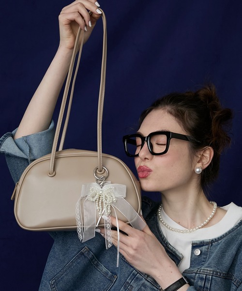 BONLECILL Marche】《軽量》ロングハンドルスクエアボストンバッグ