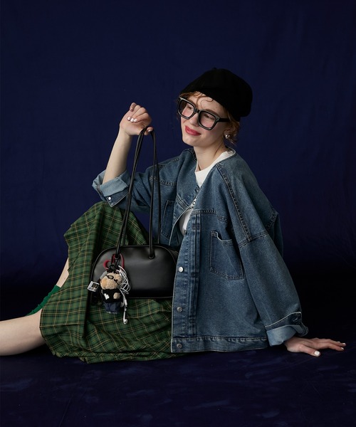 BONLECILL Marche（ボンルシールマルシェ）の「【BONLECILL Marche】《軽量》ロングハンドルスクエアボストンバッグ（ボストンバッグ・レディース・ブラック/レッド/キャメル/アイボリー/グリーン/ワイン/ブラウン系/ベージュ/ブラウン/ベージュ系・FREE）」の21枚目の写真