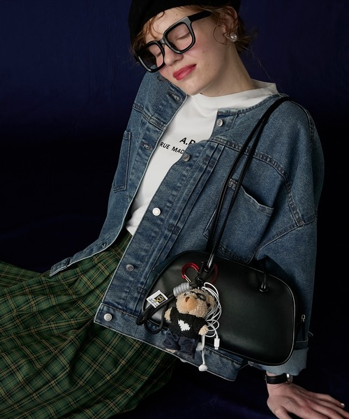 BONLECILL Marche（ボンルシールマルシェ）の「【BONLECILL Marche】《軽量》ロングハンドルスクエアボストンバッグ（ボストンバッグ・レディース・ブラック/レッド/キャメル/アイボリー/グリーン/ワイン/ブラウン系/ベージュ/ブラウン/ベージュ系・FREE）」の20枚目の写真