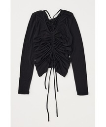 MOUSSY | FRONT GATHER ロングスリーブトップス(Tシャツ/カットソー)