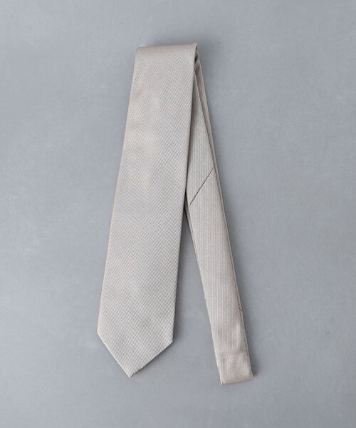 UNITED ARROWS（ユナイテッドアローズ）の「ソリッド ジャガード ネクタイ（ネクタイ・メンズ・ネイビー/ダークグレー/ベージュ・FREE）」の2枚目の写真