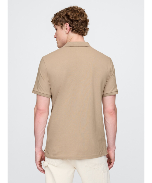 GAP（ギャップ）の「ストレッチ ピケ ポロシャツ ブラナンベア（ポロシャツ・メンズ・ホワイト/ピンク/ネイビー/ベージュ/ブラック/ブルー・XS/S/M/L/XL）」の10枚目の写真