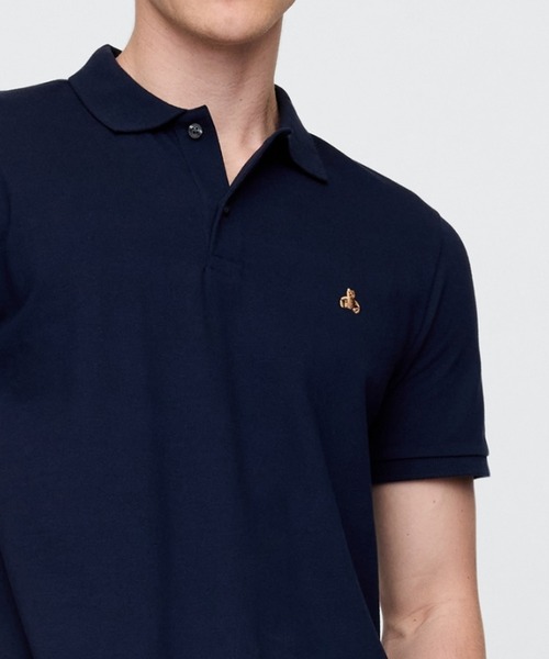 GAP（ギャップ）の「ストレッチ ピケ ポロシャツ ブラナンベア（ポロシャツ・メンズ・ホワイト/ピンク/ネイビー/ベージュ/ブラック/ブルー・XS/S/M/L/XL）」の5枚目の写真