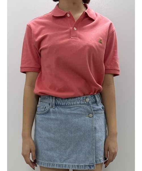 GAP（ギャップ）の「ストレッチ ピケ ポロシャツ ブラナンベア（ポロシャツ・メンズ・ホワイト/ピンク/ネイビー/ベージュ/ブラック/ブルー・XS/S/M/L/XL）」の13枚目の写真