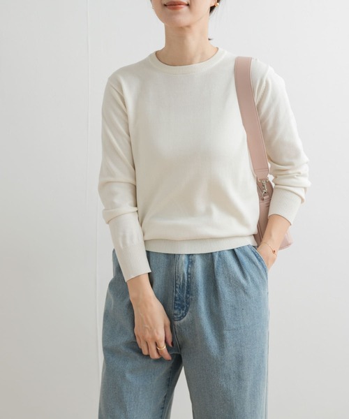 【STONE 】ソフトオーガニックコットンクルーネックニット ☆STONE ISLAND☆オーガニックコットンクルーネックニット