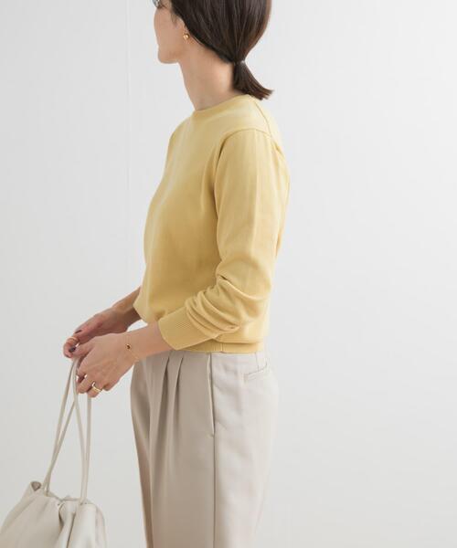 URBAN RESEARCH DOORS(アーバンリサーチドアーズ)の「オーガニックコットンクルーネックプルオーバー(ニット/セーター・レディース・オフホワイト/イエロー系その他/ブルー系その他・MEDIUM)」の18枚目の写真