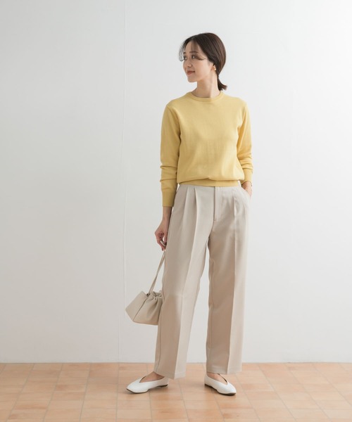 「URBAN RESEARCH DOORS」 長袖ニット MEDIUM オフホワイト レディース URBAN RESEARCH DOORS（アーバンリサーチドアーズ）の「クルー