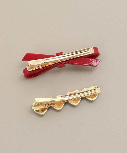 MAJESTIC LEGON(マジェスティックレゴン)の「ガーリーモチーフヘアピンセット(ヘアピン・レディース・ブラック/レッド/ピンク・FREE)」の13枚目の写真