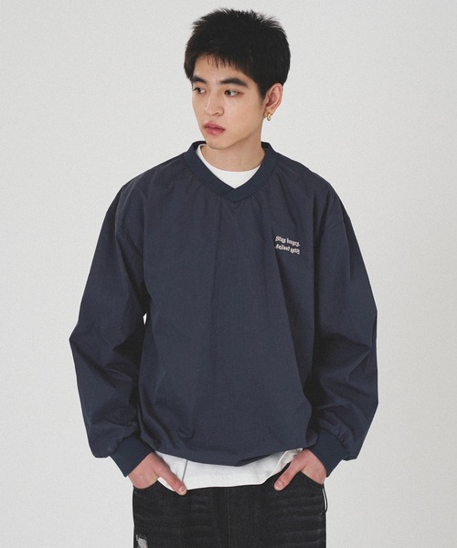 Champion(チャンピオン) / 00s/Vネックナイロンプルオーバー/XL