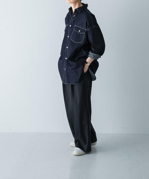 かぐれ（カグレ）の「デニムワークシャツ（Tシャツ/カットソー）」 - WEAR