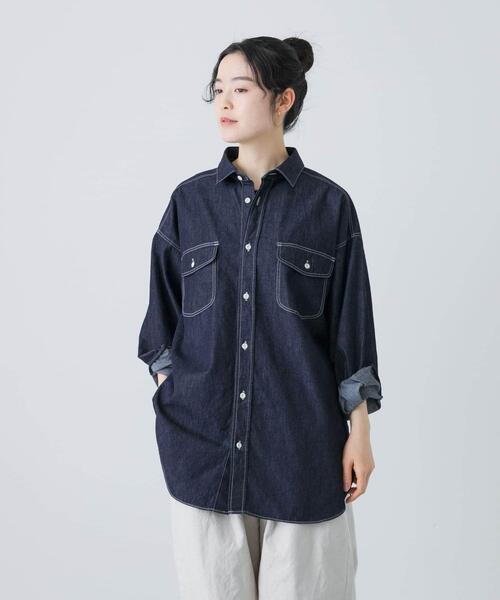 かぐれ デニムワークシャツ デニムワークシャツ（シャツ/ブラウス）｜かぐれ（カグレ）の